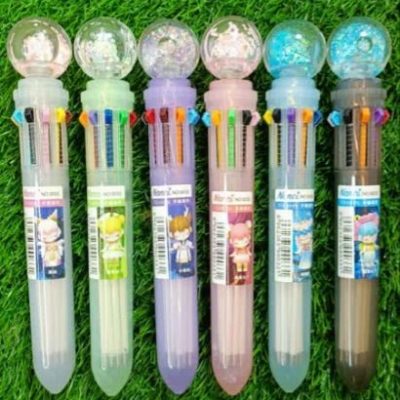 خودکار 10 رنگ طرح گوی آکواریومی