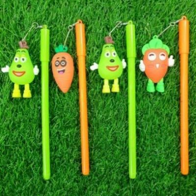 خودکار آویزدار طرح آواکادو و هویج سیلیکونی